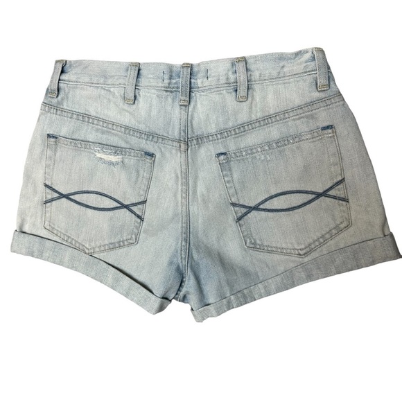 Abercrombie & Fitch Distressed Jean Shorts Size 26 - Picture 3 of 9